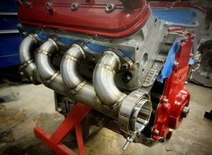 LSX Universal Turbo Manifolds - Down and Forward Style.