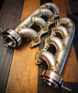 LSX Universal Turbo Manifolds - Down and Forward Style.