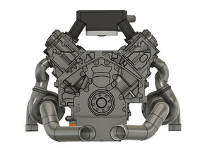 C7 Corvette Twin Turbo Kit Rear View