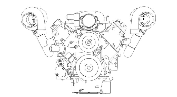 LSX Topmount Twin Turbo Manifolds