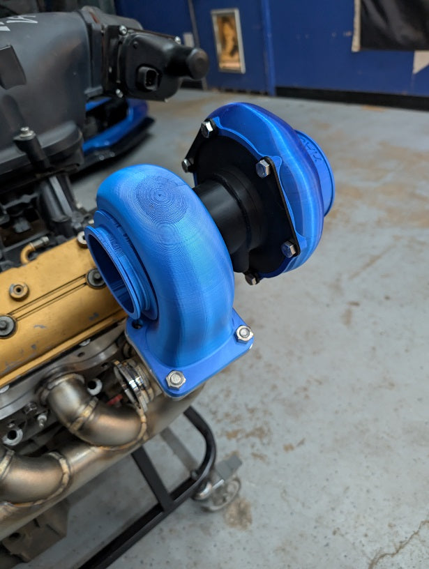 3D Printed Plastic Mock-up Turbo - PTE 6466 - S Cover - T4- Mid Frame ...