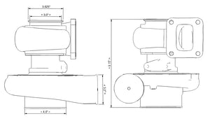 3D Printed Plastic Mock-up Turbo -  PTE 7275 - H Cover - Next Gen -  Mid Frame