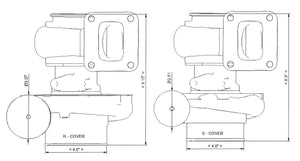 3D Printed Plastic Mock-up Turbo -  PTE 6466 - S Cover - T4- Mid Frame